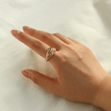 Mia Gold Croissant Ring