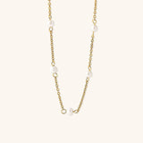 Nora Gold Pearl Necklace