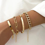 Elan Mercer Bracelet Set in gold