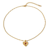 Vesper Gold Heart Necklace